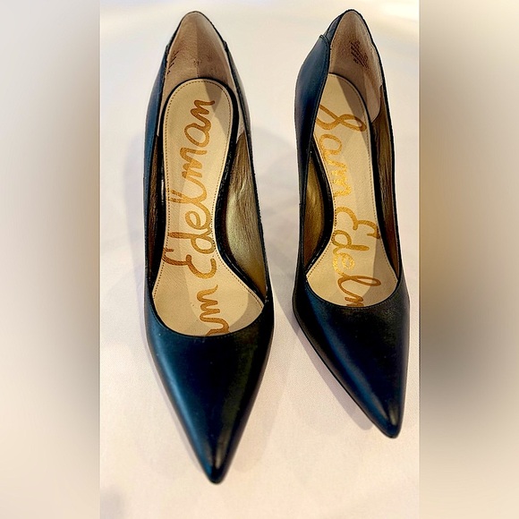 Sam Edelman Shoes - Excellent Condition Sam Edelman Bea Pump Stiletto In Black Leather Size …